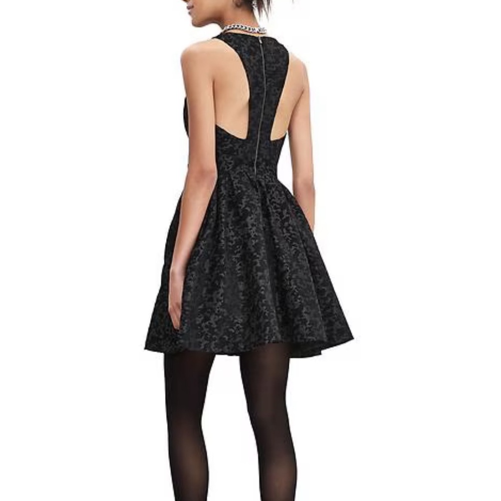 NWOT BR Monogram Flocked Fit and Flare Dress